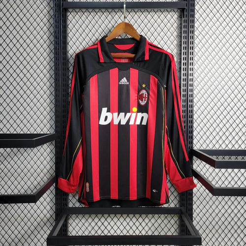 Camisa Retrô Milan 07/2008 | Manga Longa - Adidas Masculina 
Desconto de LANÇAMENTO