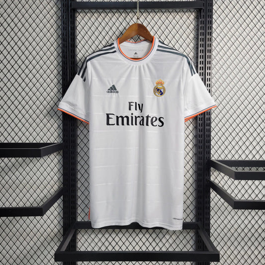 Camisa Real Madrid Retrô 13/2014 | Adidas Masculina - Branca 
Desconto de LANÇAMENTO