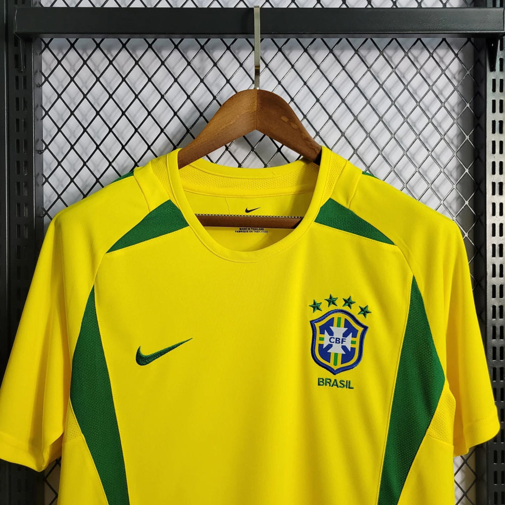 Camisa Seleção Brasileira Retrô 2002 | Nike Masculina - Amarela