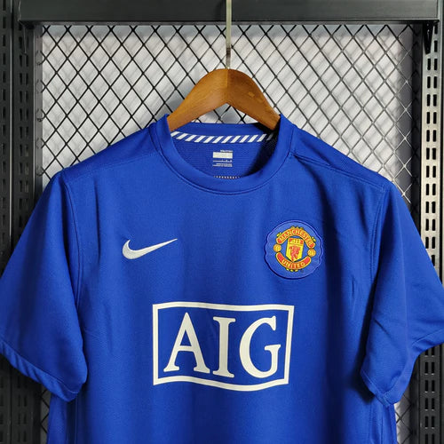 Camisa Retrô Manchester United 07/2008 | Nike Masculina - Azul