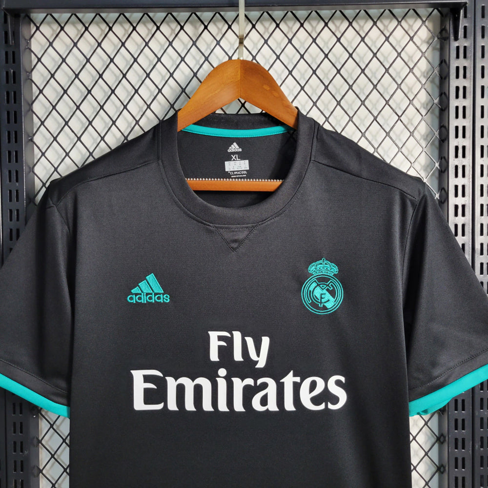 Camisa Real Madrid Retrô 17/2018 | Adidas Masculina - Preta 
Desconto de LANÇAMENTO