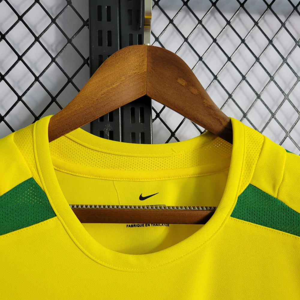 Camisa Seleção Brasileira Retrô 2002 | Nike Masculina - Amarela