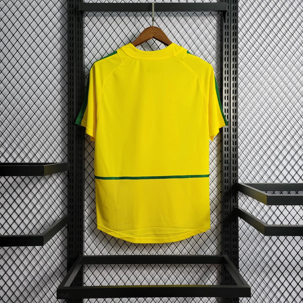 Camisa Seleção Brasileira Retrô 2002 | Nike Masculina - Amarela