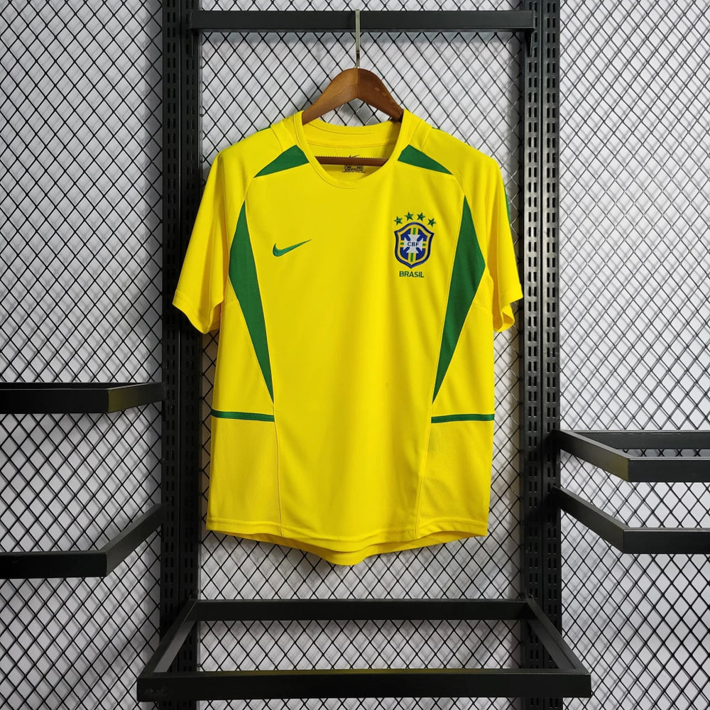 Camisa Seleção Brasileira Retrô 2002 | Nike Masculina - Amarela